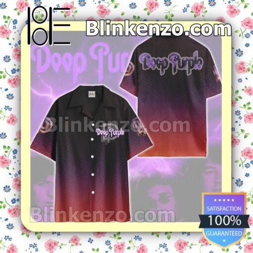 Deep Purple Summer Hawaiian Shirt c