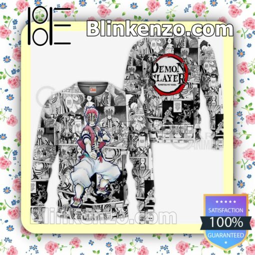 Demon Slayer Akaza Anime Mix Manga Demon Slayer No Yaiba Personalized T-shirt, Hoodie, Long Sleeve, Bomber Jacket b