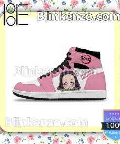 Demon Slayer Arctic Pink Nezuko Air Jordan 1 Mid Shoes