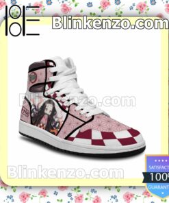 Demon Slayer Nezuko Air Jordan 1 Mid Shoes b