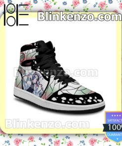 Demon Slayer Shinobu Kocho Merch Custom Anime Air Jordan 1 Mid Shoes b