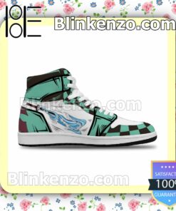 Demon Slayer Tanjiro Rengoku Air Jordan 1 Mid Shoes a