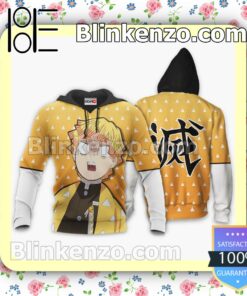 Demon Slayer Zenitsu Anime Funny Style Personalized T-shirt, Hoodie, Long Sleeve, Bomber Jacket b