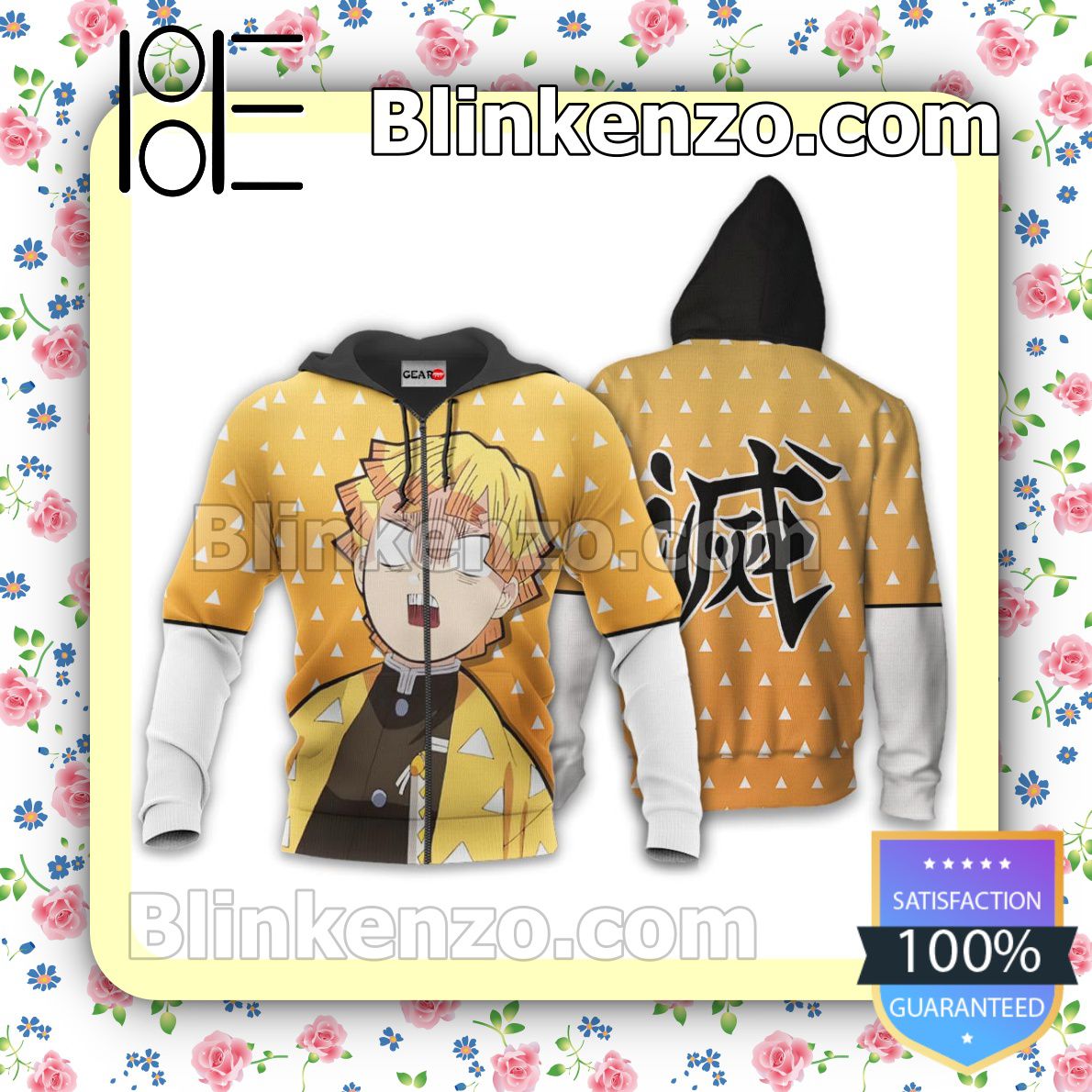 Demon Slayer Zenitsu Anime Funny Style Personalized T-shirt, Hoodie, Long Sleeve, Bomber Jacket
