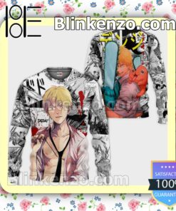 Denji Manga Style Chainsaw Man Anime Personalized T-shirt, Hoodie, Long Sleeve, Bomber Jacket a