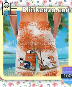 Denver Broncos Snoopy Autumn Mens Shirt, Swim Trunk a