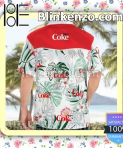 Diet Coke Logo Flowery Summer Hawaiian Shirt