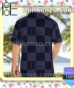 Dior Black And Purple Checkered Luxury Beach Shirts, Swim Trunks b
