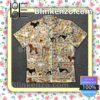 Dogs Icon Flower Pattern Summer Shirts
