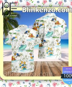 Donald Duck Costume Disney Summer Hawaiian Shirt, Mens Shorts