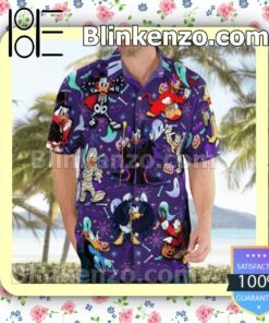 Donald Duck Evils Costume Summer Hawaiian Shirt, Mens Shorts