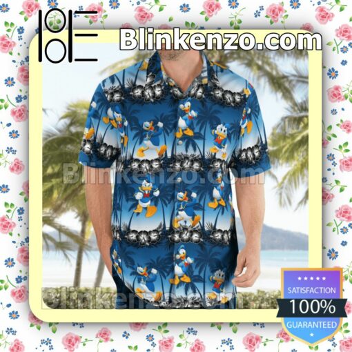 Donald Duck Palm Tree Summer Shirts c