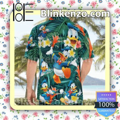 Donald Duck Plumeria Tropical Summer Shirts a