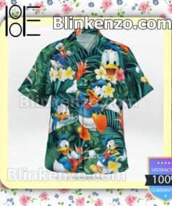Donald Duck Plumeria Tropical Summer Shirts b