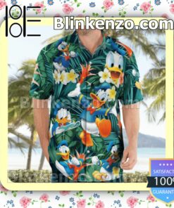 Donald Duck Plumeria Tropical Summer Shirts c