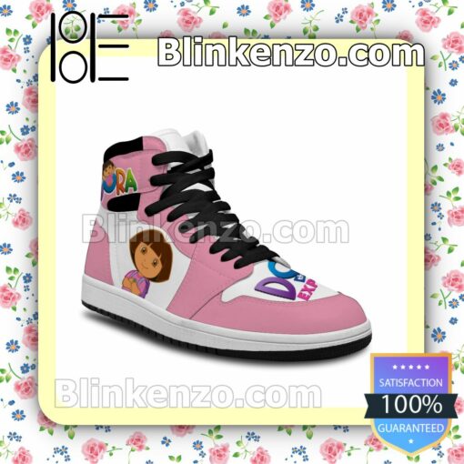 Dora The Explorer Air Jordan 1 Mid Shoes b