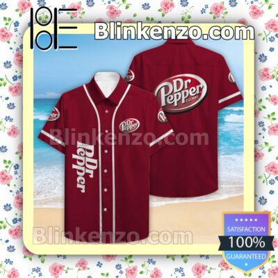 Dr Pepper Combo s Dark Red Summer Hawaiian Shirt a