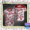 Dr Pepper Red Tropical Floral White Summer Shirts