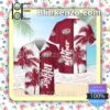 Dr. Pepper Palm Tree White Red Summer Hawaiian Shirt