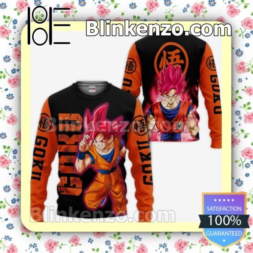 Dragon Ball Goku Saiyan God Anime Personalized T-shirt, Hoodie, Long Sleeve, Bomber Jacket a