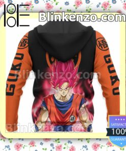 Dragon Ball Goku Saiyan God Anime Personalized T-shirt, Hoodie, Long Sleeve, Bomber Jacket x