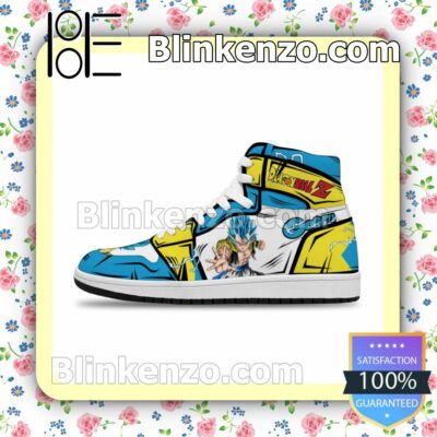 Dragon Ball Z Gogeta Shoes DBZ Air Jordan 1 Mid Shoes