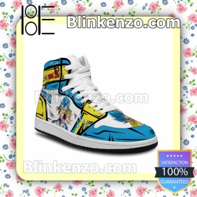 Dragon Ball Z Gogeta Shoes DBZ Air Jordan 1 Mid Shoes b