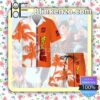 Dragon Ball Z White Orange Summer Hawaiian Shirt