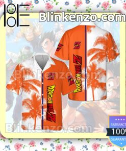 Dragon Ball Z White Orange Summer Hawaiian Shirt a