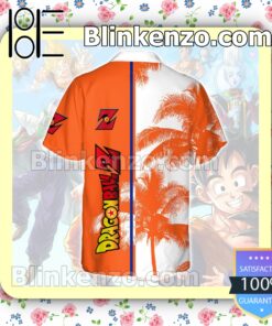 Dragon Ball Z White Orange Summer Hawaiian Shirt b