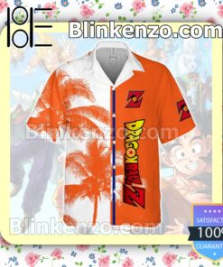 Dragon Ball Z White Orange Summer Hawaiian Shirt c