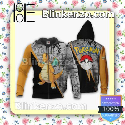 Dragonite Anime Pokemon Mix Manga Personalized T-shirt, Hoodie, Long Sleeve, Bomber Jacket