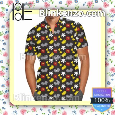 Dress Like Mickey Mouse Disney Cartoon Graphics Summer Hawaiian Shirt, Mens Shorts