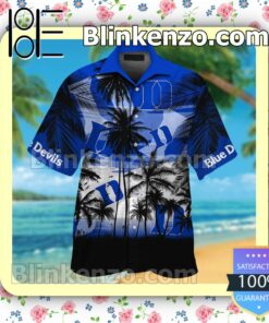 Duke Blue Devils Tropical Mens Shirt, Swim Trunk