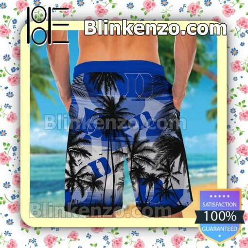 Duke Blue Devils Tropical Mens Shirt, Swim Trunk a