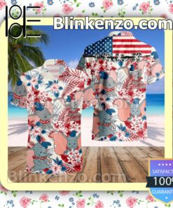 Dumbo Costume Disney Summer Hawaiian Shirt, Mens Shorts