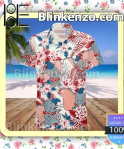 Dumbo Costume Disney Summer Hawaiian Shirt, Mens Shorts a