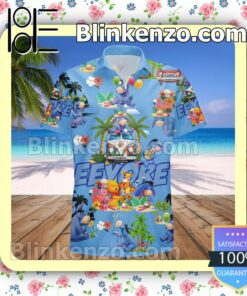 Eeyore Costume Disney Winnie The Pooh Blue Summer Hawaiian Shirt, Mens Shorts a