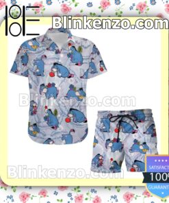 Eeyore Donkey Feather Disney Cartoon Graphics Summer Hawaiian Shirt