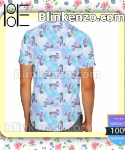 Eeyore Winnie The Pooh Disney Cartoon Graphics Blue Summer Hawaiian Shirt, Mens Shorts a