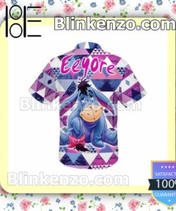 Eeyore Winnie The Pooh Disney Geometric Pattern Summer Hawaiian Shirt, Mens Shorts a