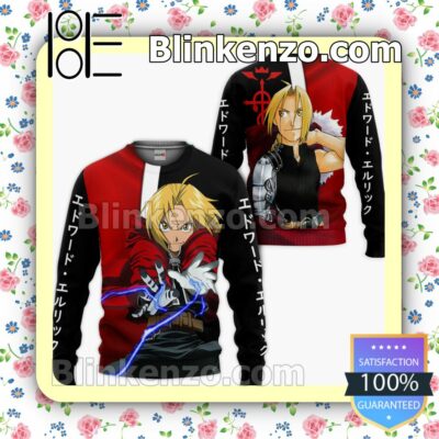 Elric Edward Fullmetal Alchemist Anime Personalized T-shirt, Hoodie, Long Sleeve, Bomber Jacket a