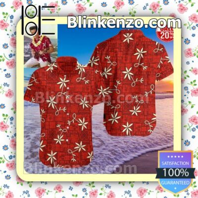 Elvis Presley Red Vintage Summer Shirts