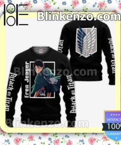 Eren Jaeger Attack On Titan Anime Personalized T-shirt, Hoodie, Long Sleeve, Bomber Jacket a