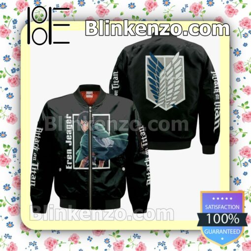 Eren Jaeger Attack On Titan Anime Personalized T-shirt, Hoodie, Long Sleeve, Bomber Jacket c