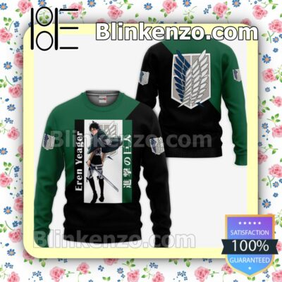 Eren Yeager Attack On Titan Anime Personalized T-shirt, Hoodie, Long Sleeve, Bomber Jacket a