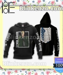 Erwin Smith Attack On Titan Anime Personalized T-shirt, Hoodie, Long Sleeve, Bomber Jacket b