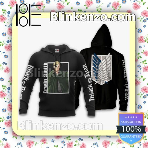 Erwin Smith Attack On Titan Anime Personalized T-shirt, Hoodie, Long Sleeve, Bomber Jacket b