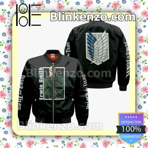 Erwin Smith Attack On Titan Anime Personalized T-shirt, Hoodie, Long Sleeve, Bomber Jacket c