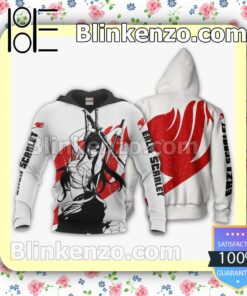 Fairy Tail Erza Scarlet Silhouette Anime Personalized T-shirt, Hoodie, Long Sleeve, Bomber Jacket b